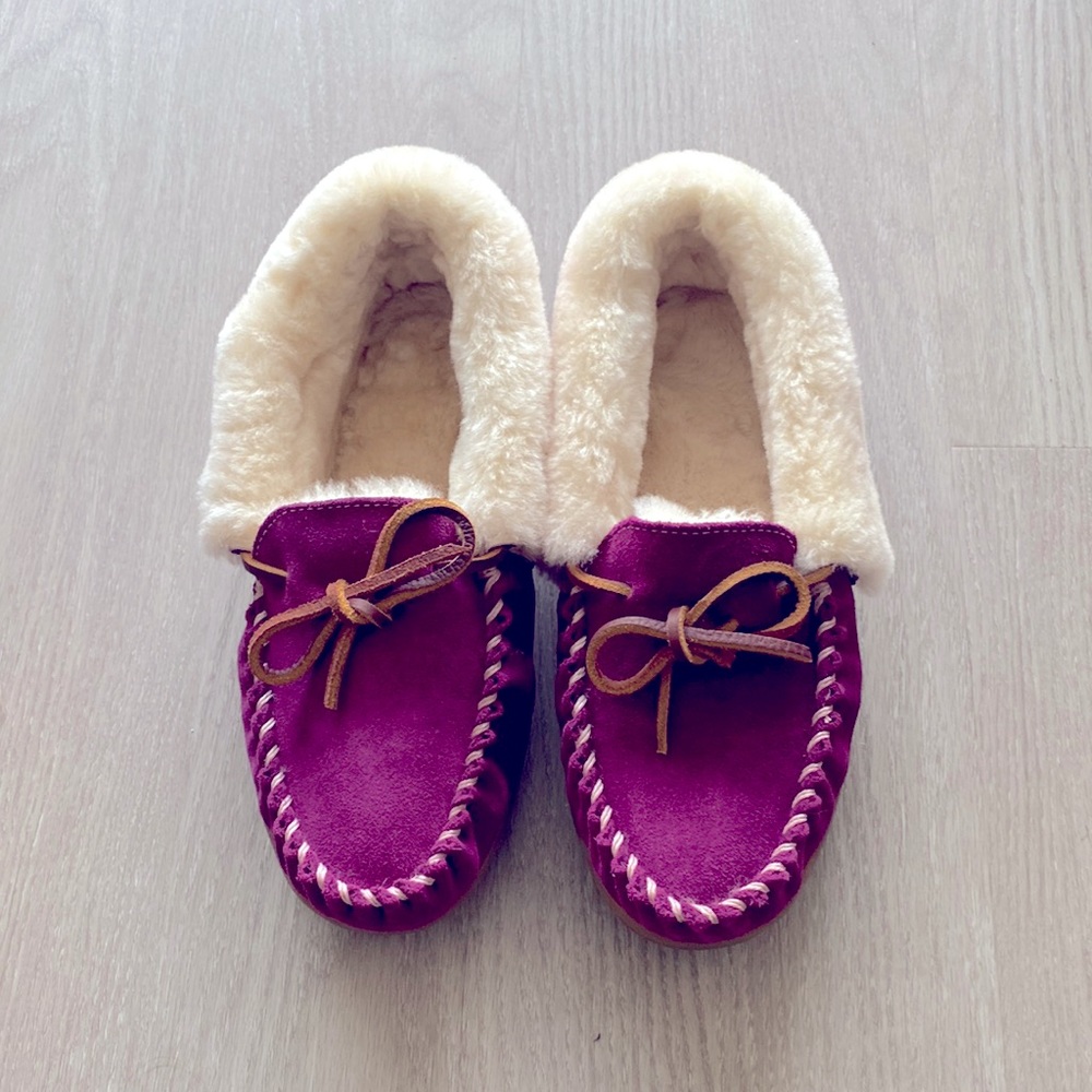 L.L. Bean Women's Wicked Good Moccasins, Pink - New, In Box